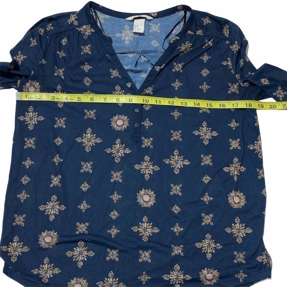 H&M teal print
